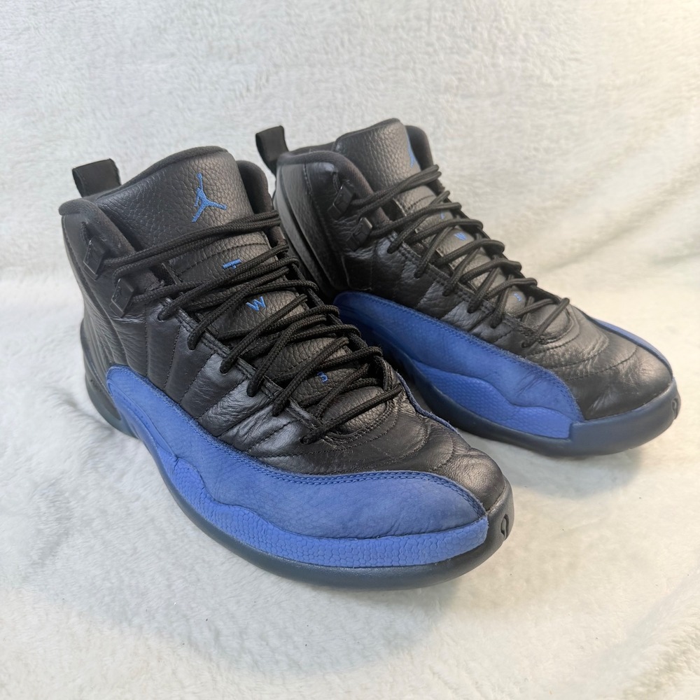 Air Jordan 12 Rare Retro Game Royal Black Blue Sneakers 130690-014 Mens 10